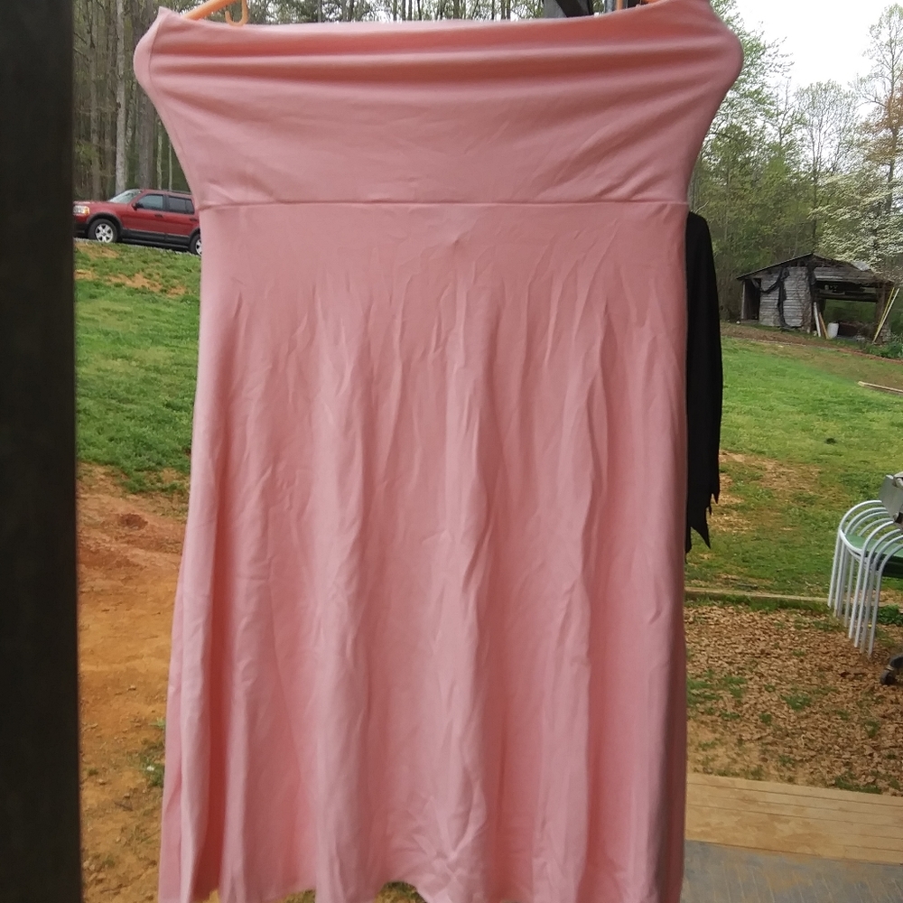 Pink short dress